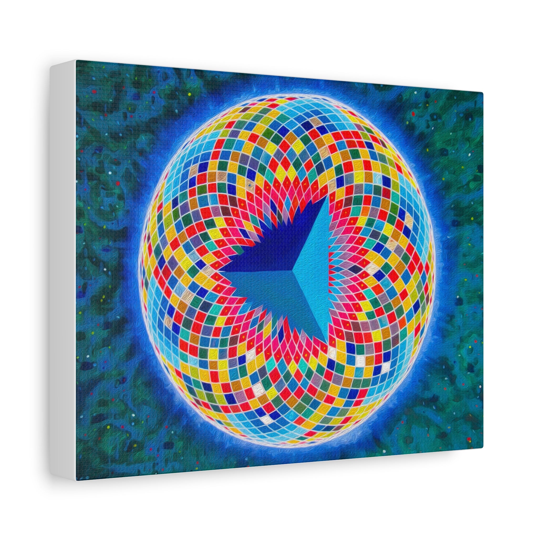 Tetrahedral Torus - Toroidal Geometry Canvas Print