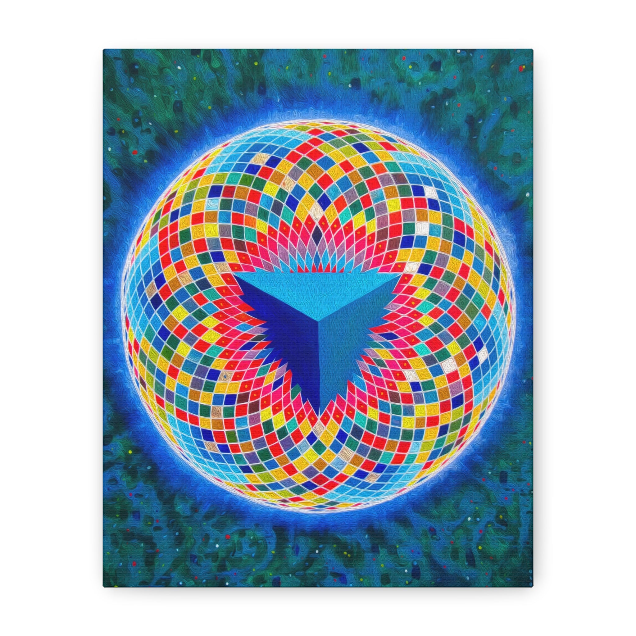 Tetrahedral Torus - Toroidal Geometry Canvas Print