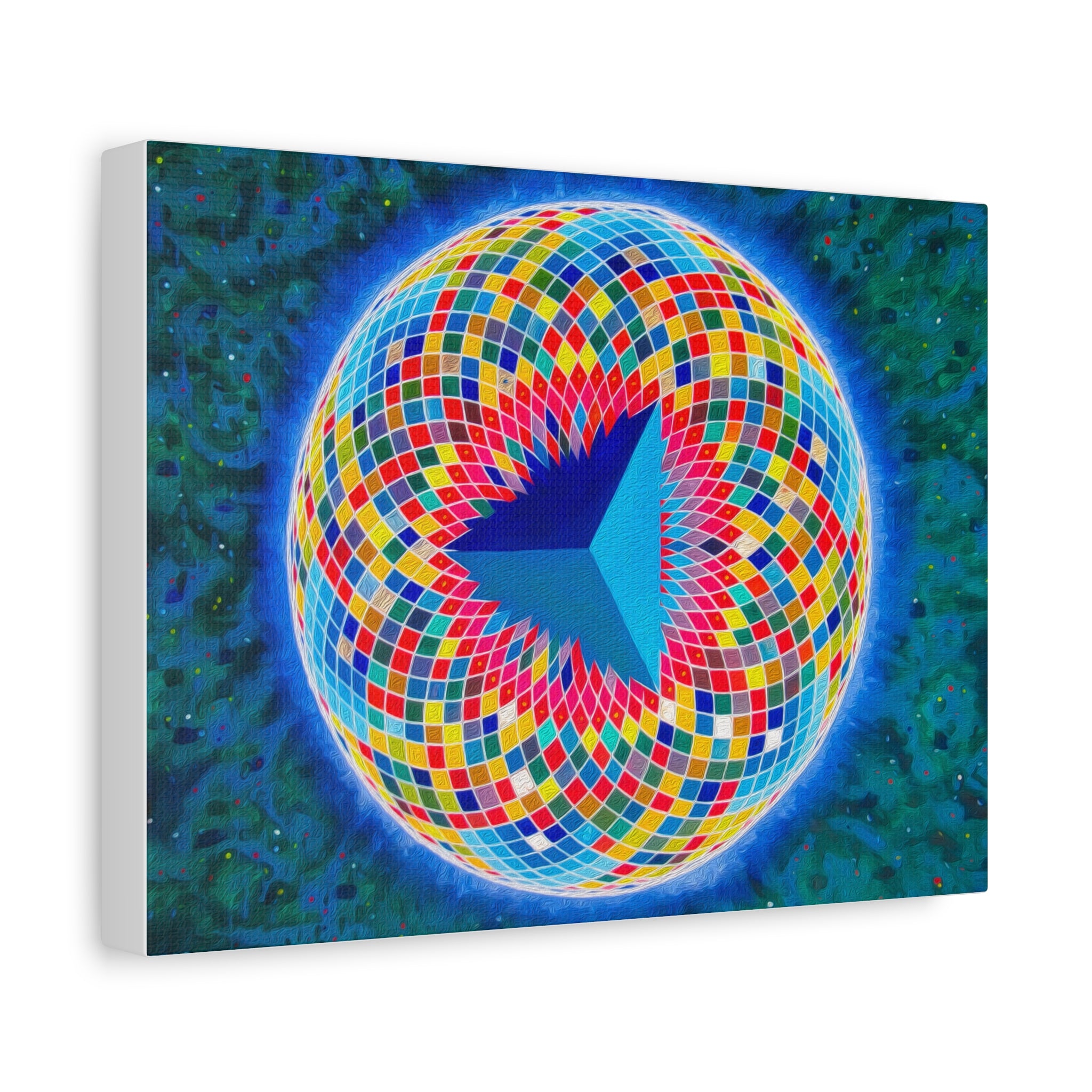 Tetrahedral Torus - Toroidal Geometry Canvas Print
