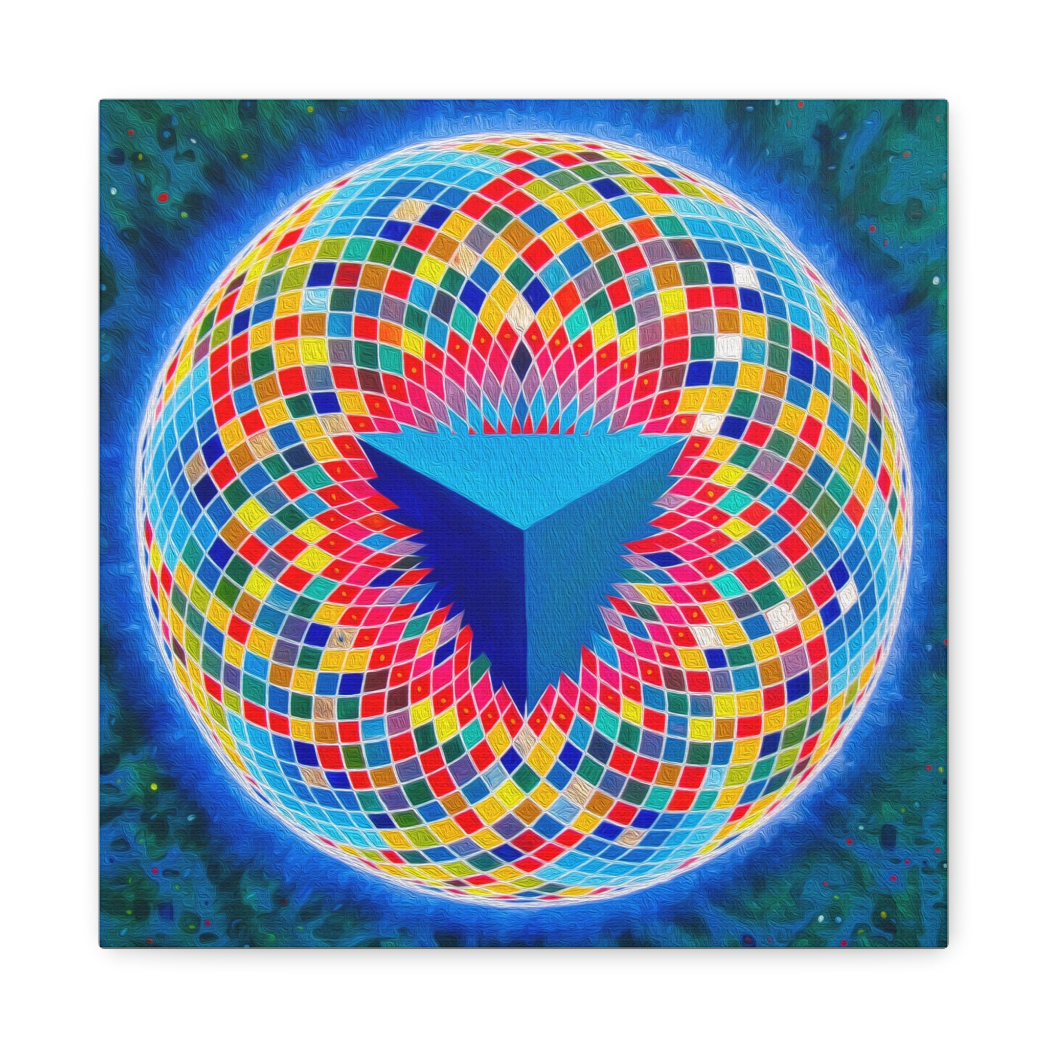 Tetrahedral Torus - Toroidal Geometry Canvas Print