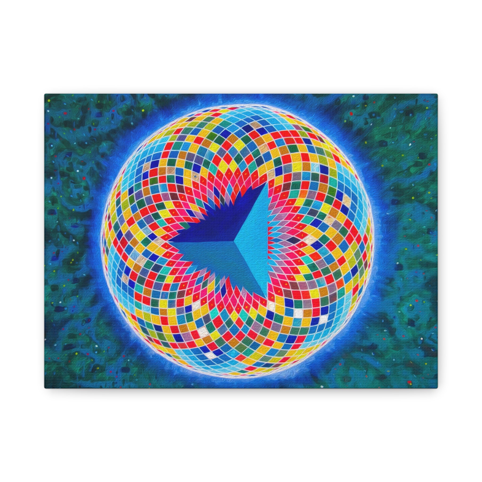 Tetrahedral Torus - Toroidal Geometry Canvas Print