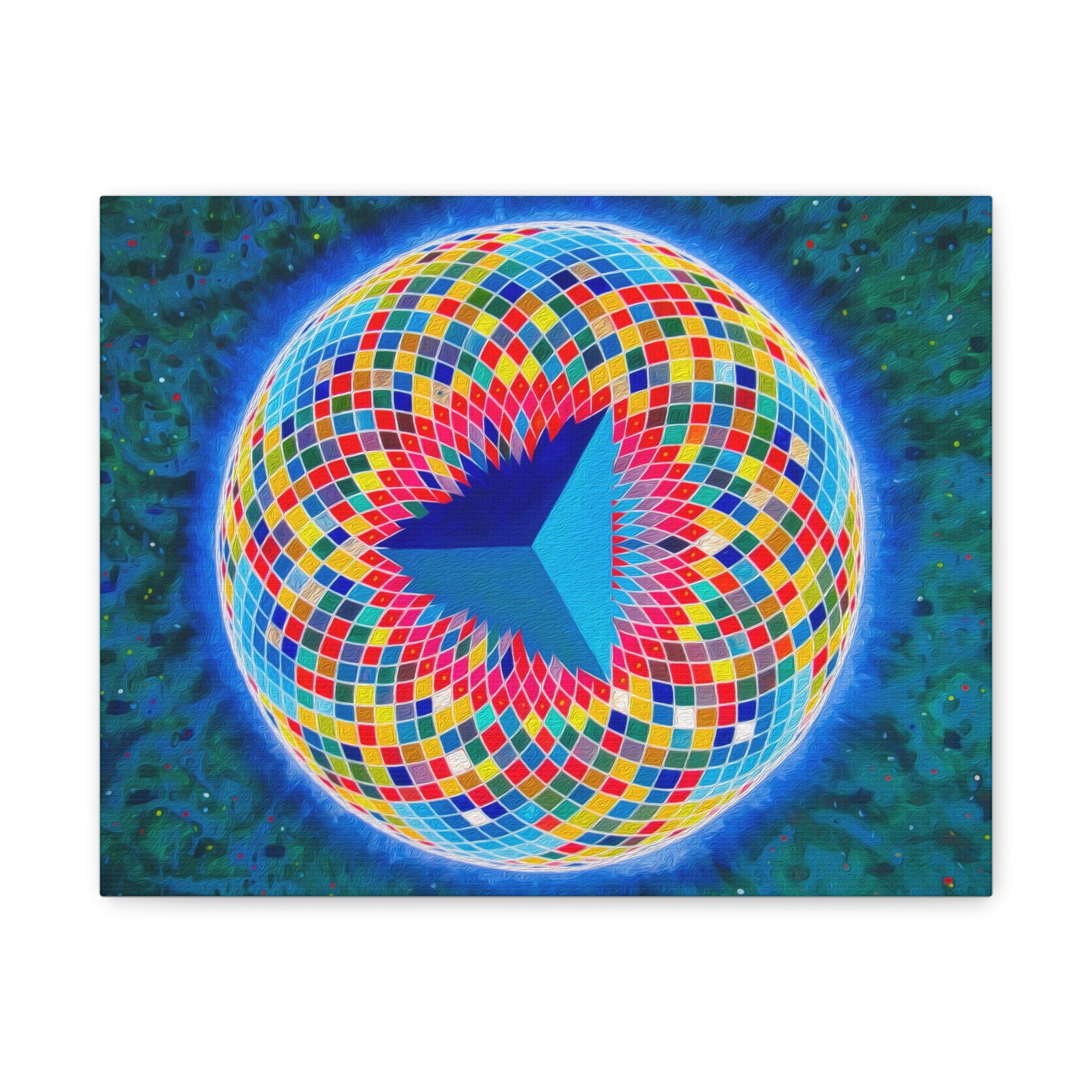 Tetrahedral Torus - Toroidal Geometry Canvas Print