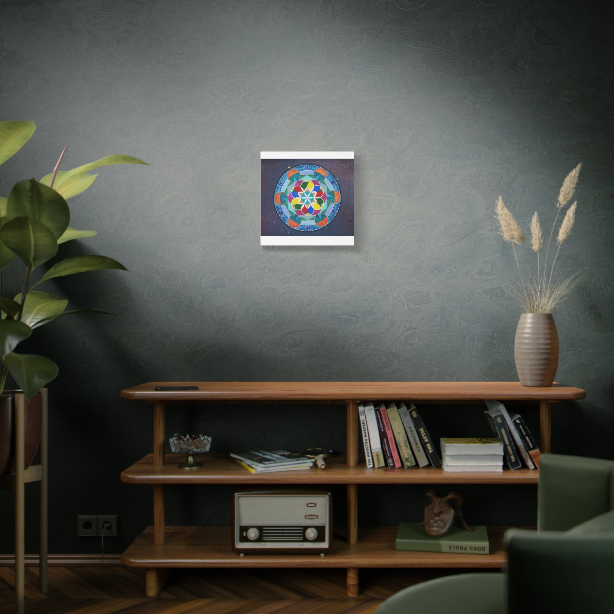 Four Threes = A Year Zodiac Sacred Geometry Canvas Print