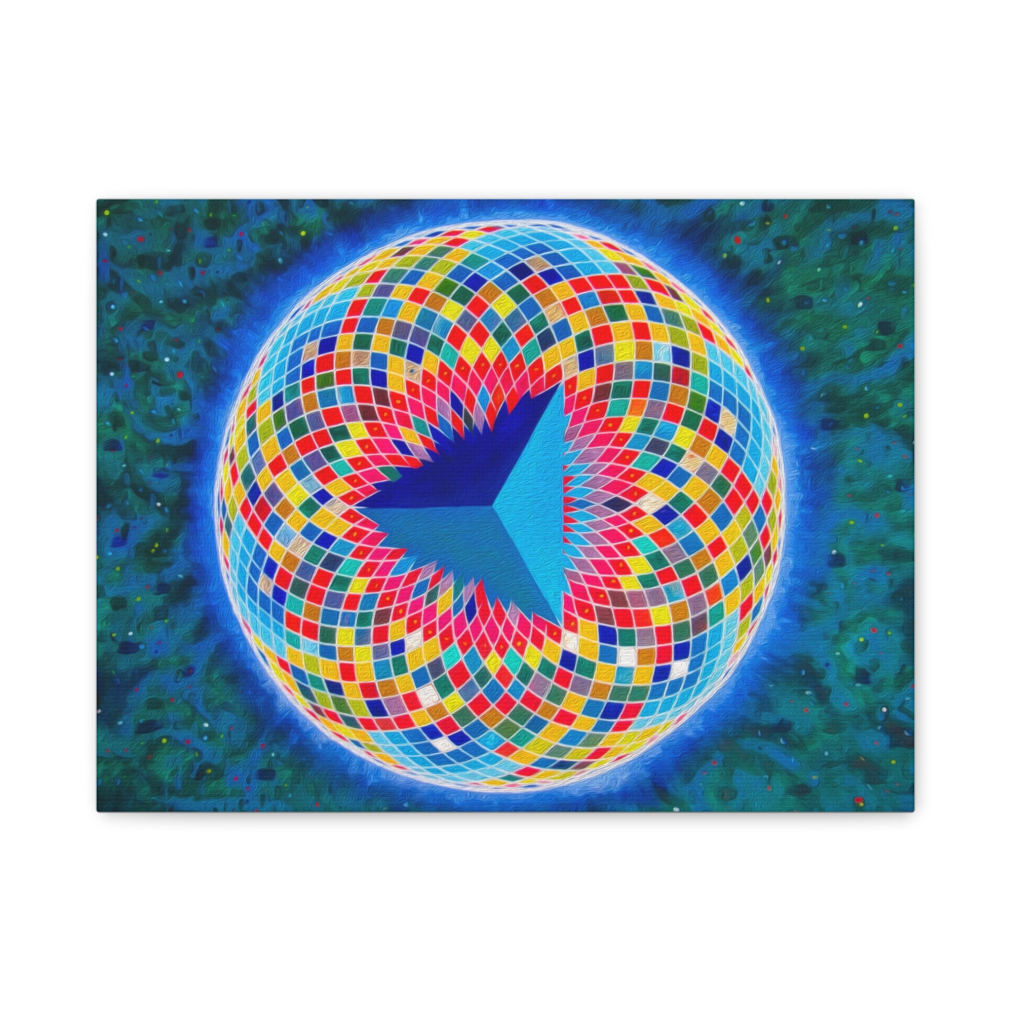 Tetrahedral Torus - Toroidal Geometry Canvas Print